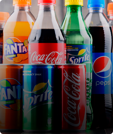 Refrigerantes variados gelados
